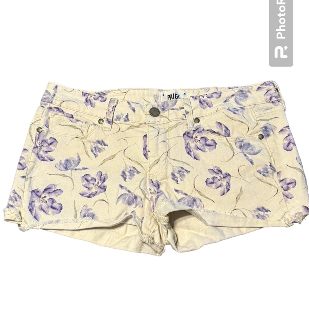 Paige Denim Floral Shorts